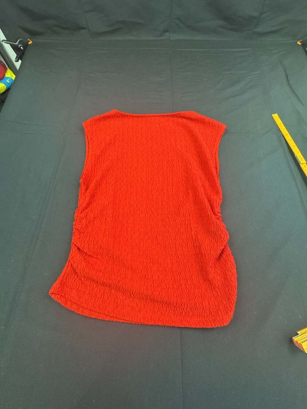 H&M Red Textured Jersey Top Size L